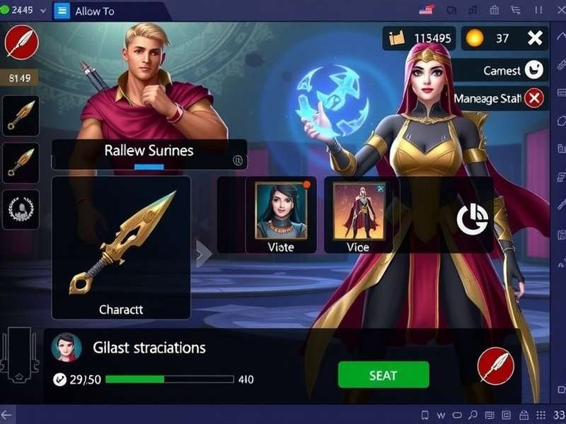 Sovereign Arrow Avenger character customization interface