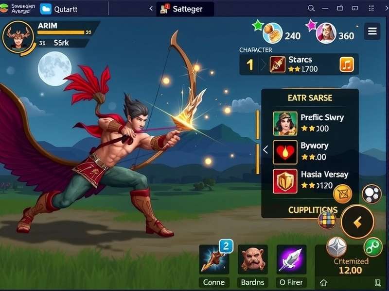 Sovereign Arrow Avenger gameplay screenshot showing combat and UI